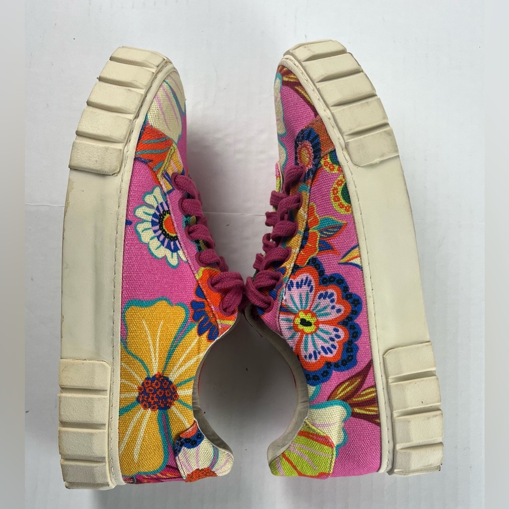 Farm Rio Pink Floral Garden Platform Sneakers - Picture 8 of 11